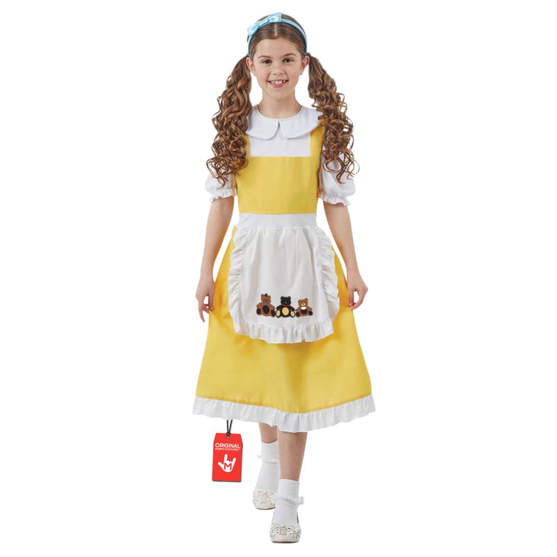 fun shack Goldilocks Costume for Girls, Goldilocks and the Three Bears Costume Kids, Book Characters Costumes for Kids, Small - Image 1